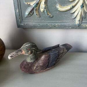 Driftwood painted duck